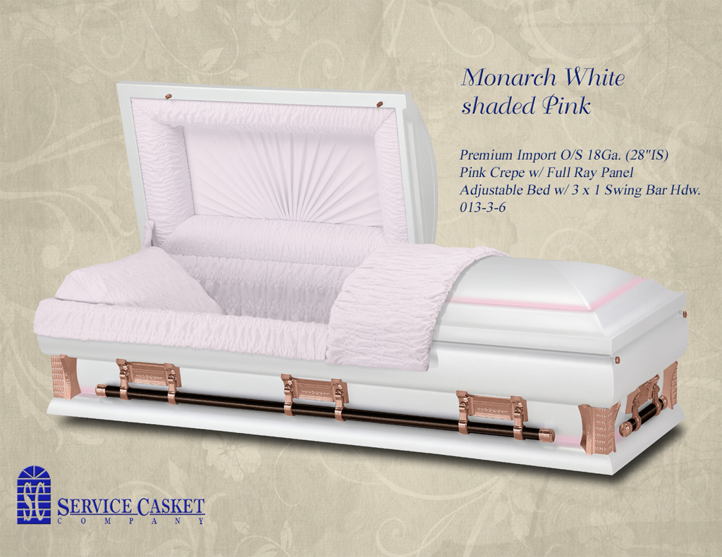 Monarch White Shaded Pink